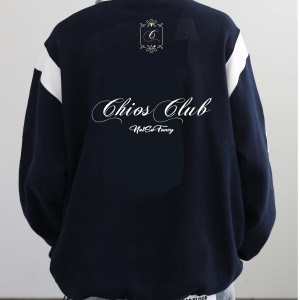 CHIOS CLUB - Oversize Shirt Hoodie FW2436BB Blue 
